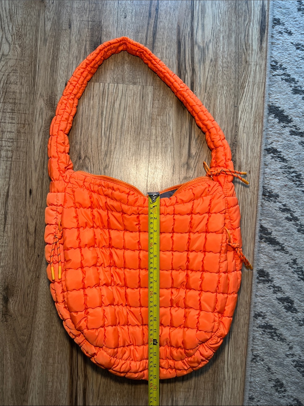 NWOT Urban Expressions Quilted Shoulder Bag - Orange 🍊 - Picture 2 of 8